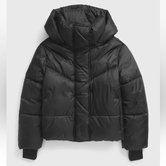 GAP Jackets & Coats Gap Women Puffer Cropped Jacket Black Coat